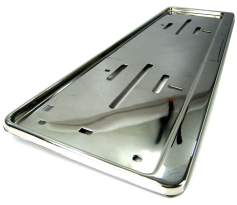 box chrome number plate surround stainless steel|stainless steel plate sizes.